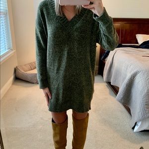 express chenille sweater dress